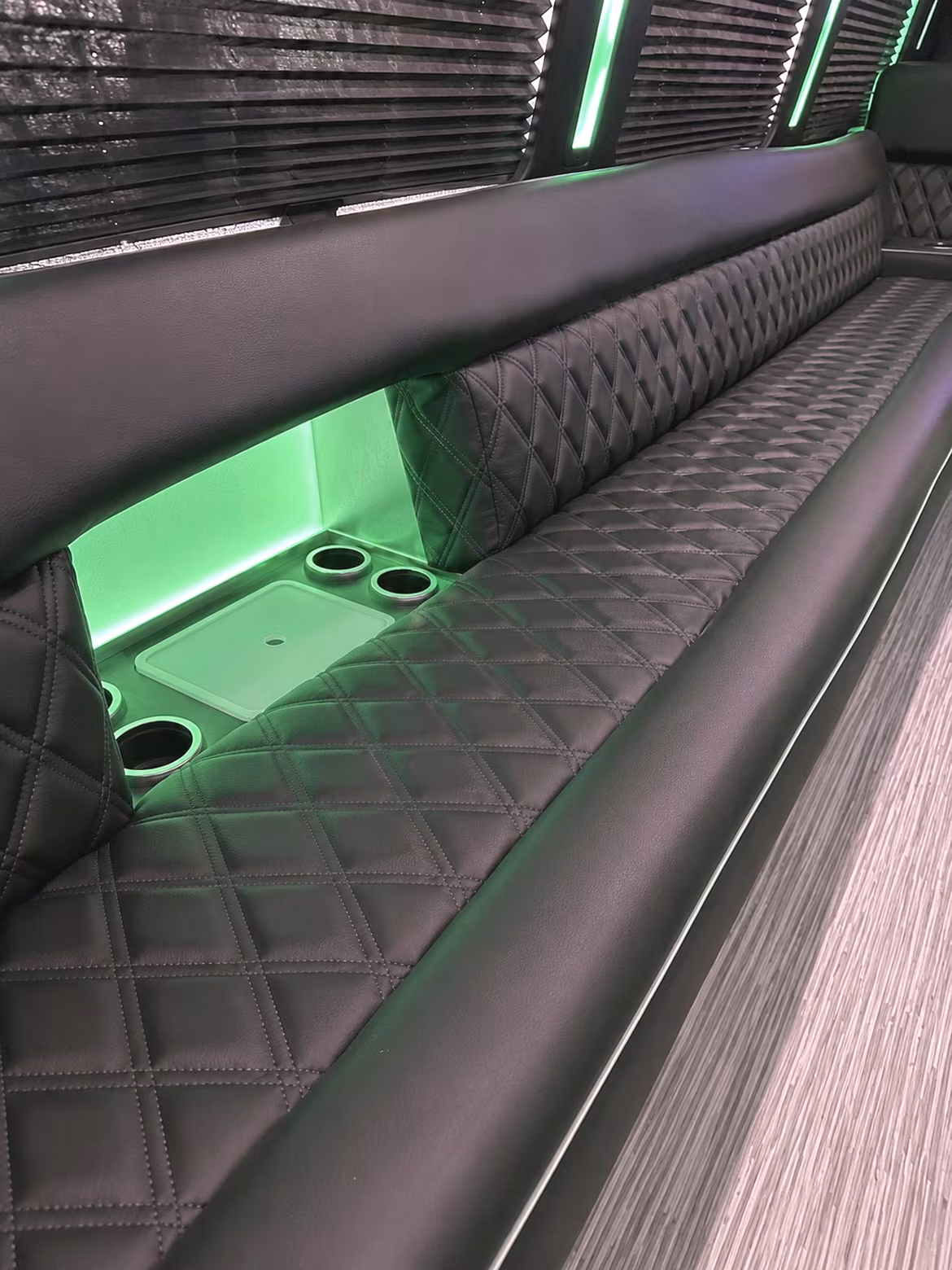 Denver Bachelor & Bachelorette Transportation party bus interior