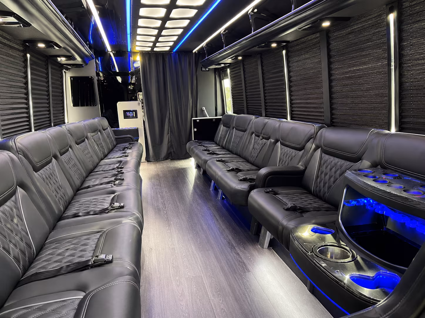 Denver Birthday, Sweet 16, & Quinceañera Transportation party bus exterior
