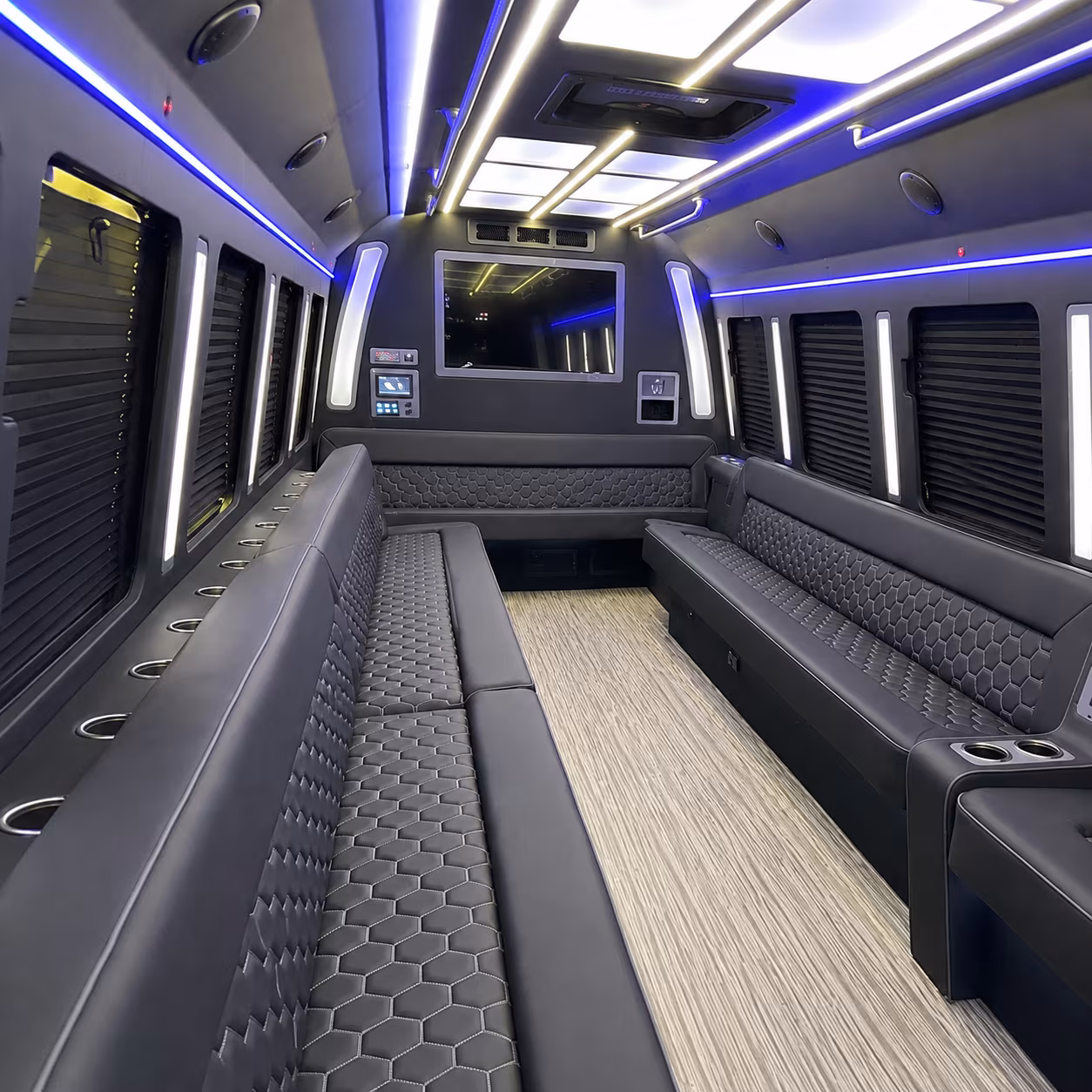 Denver Birthday, Sweet 16, & Quinceañera Transportation party bus exterior