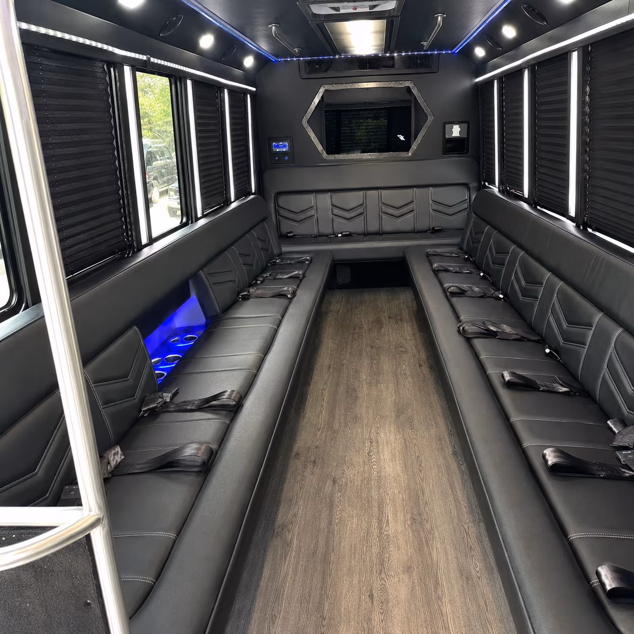 Denver Birthday, Sweet 16, & Quinceañera Transportation party bus exterior