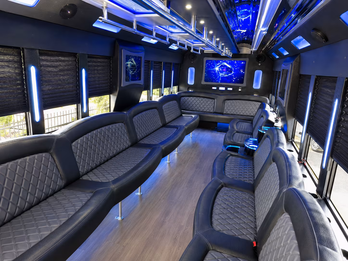Denver Concert & Music Festival Transportation party bus interior