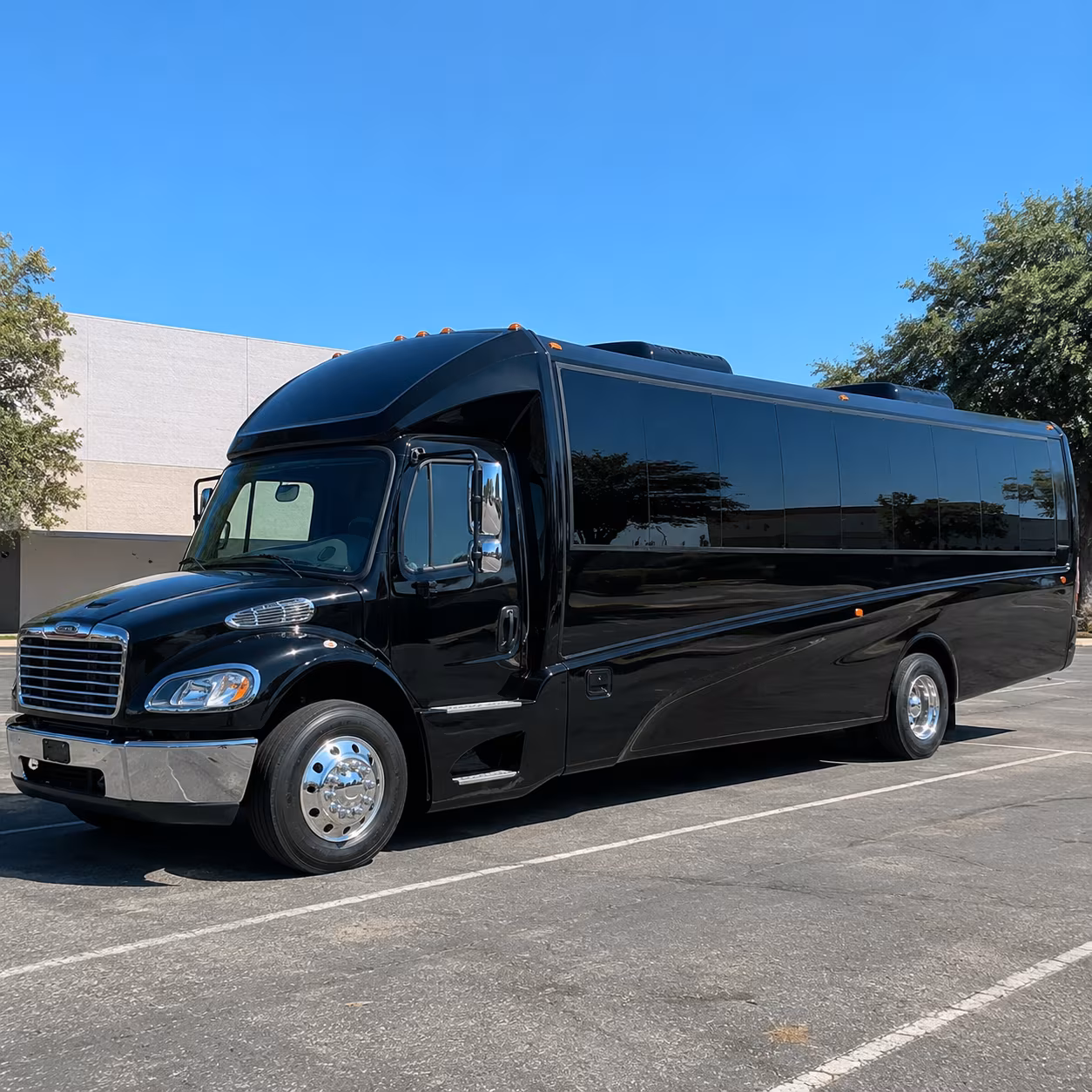 Denver Corporate Transportation party bus exterior