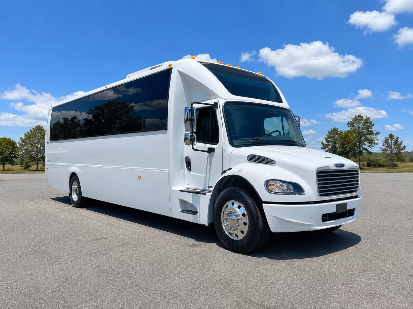 Denver Wedding Transportation party bus exterior