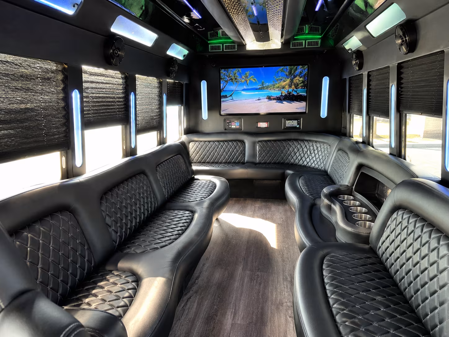 Denver Wedding Transportation onboard seating
